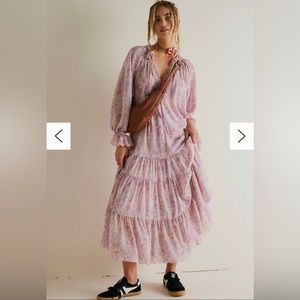 Free People “Feeling Groovy Maxi Dress” Pink